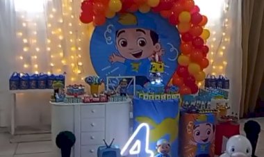 Casa de festas nota mil, começando pela Janaína (anfitriã) passando pelo local, funcionários